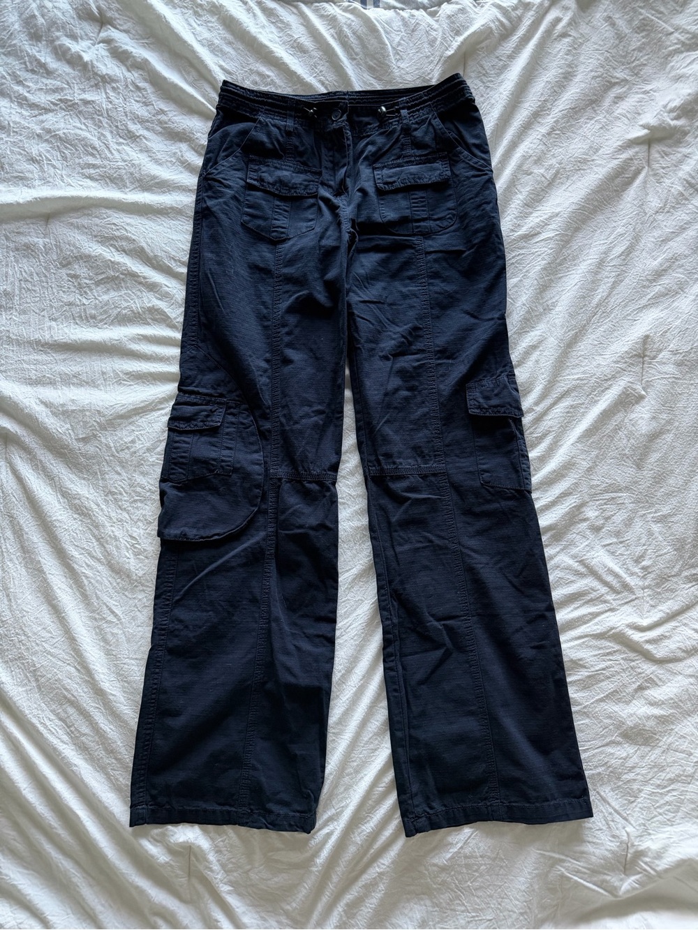 Brandy Melville Kim Cargo Pants - Navy Blue - Picture 1 of 5